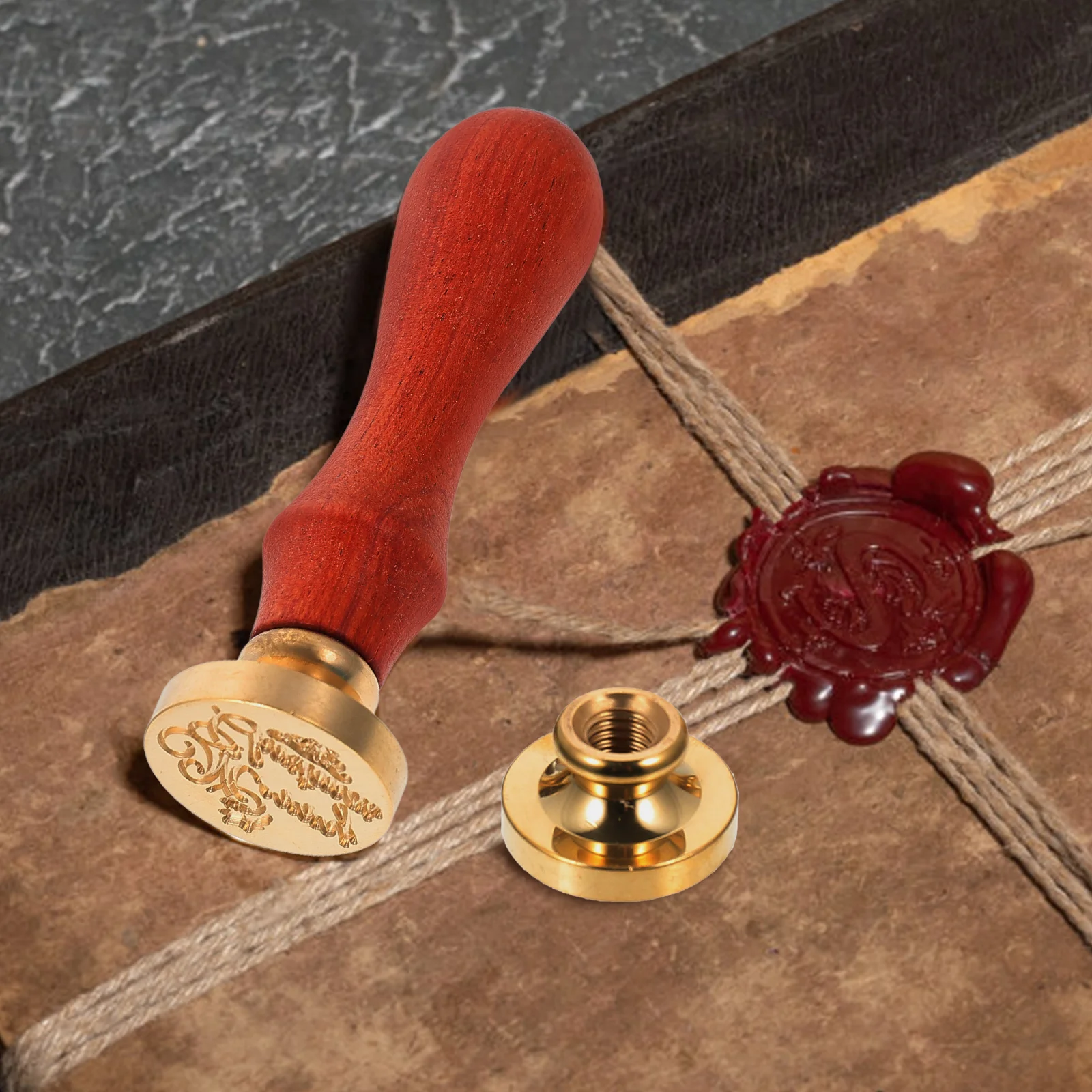 

Copper Head Wax Seal Stamp Envelope Sealer Retro Style Letter Craft Decoration High Quality Materials Long Lasting Stamping DIY