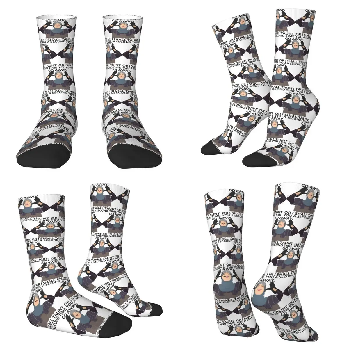 مونتي بيثون الفرنسية فارس الذهاب بعيدا هدية قميص الجوارب Harajuku جوارب عالية الجودة كل موسم الجوارب الطويلة اكسسوارات رجل امرأة