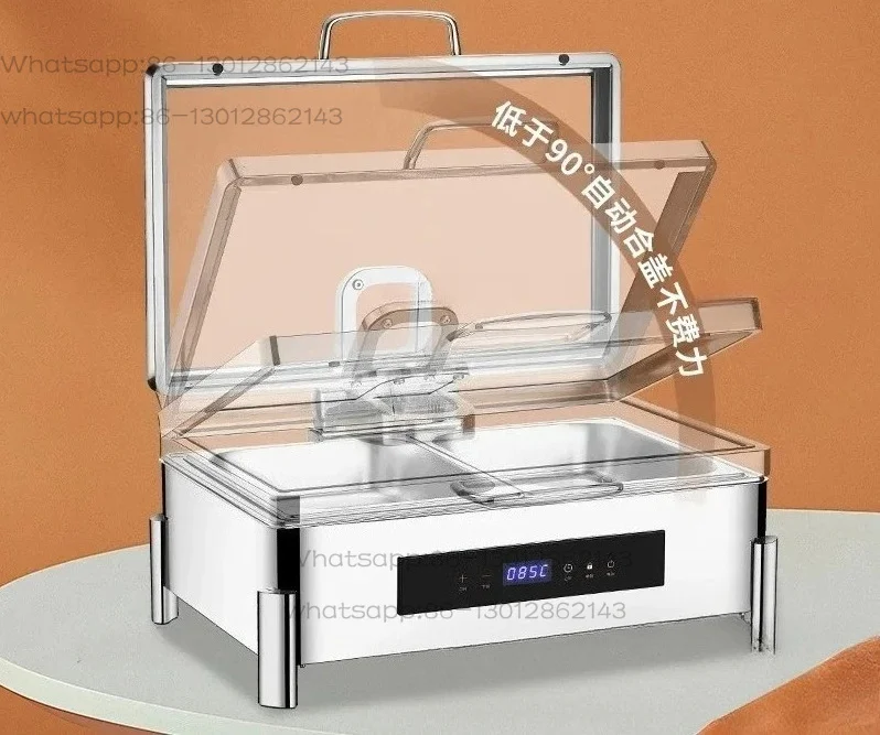Horno Buffet de Acero Inoxidable 304, Horno Hidráulico para Buffet, Calentamiento Eléctrico, Horno Aislante, Aislamiento para Desayunos de Hotel