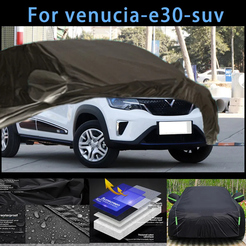 

For venucia-e30-suv Outdoor Protection Full Car Covers Snow Cover Sunshade Waterproof Dustproof Exterior Car accessories