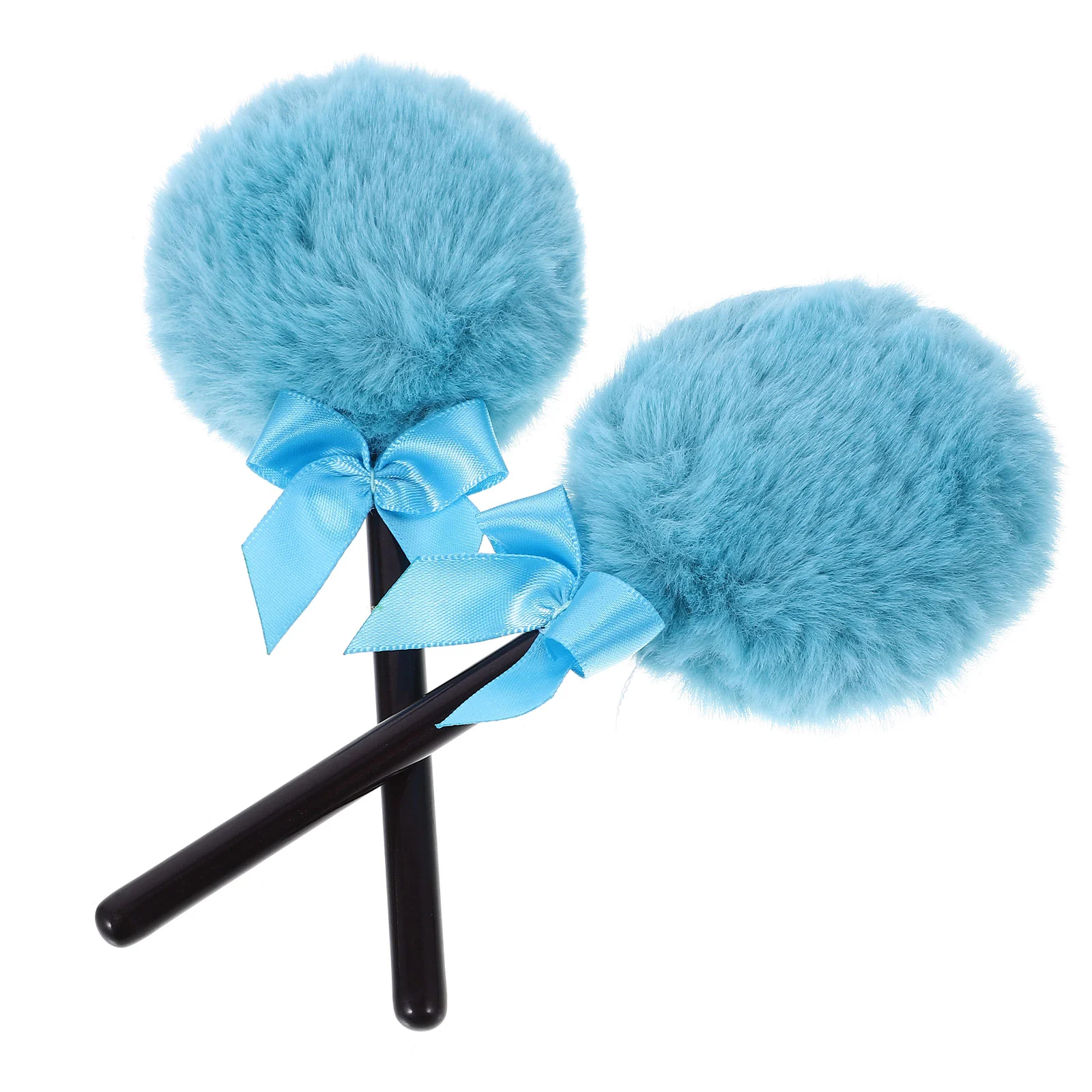 2Pcs Elastic Pcs Powder Puff Fluffy Puffs Soft And Container Makeup For Women Face Loose Tools Body Miss Dry Wet Dualuse Powder