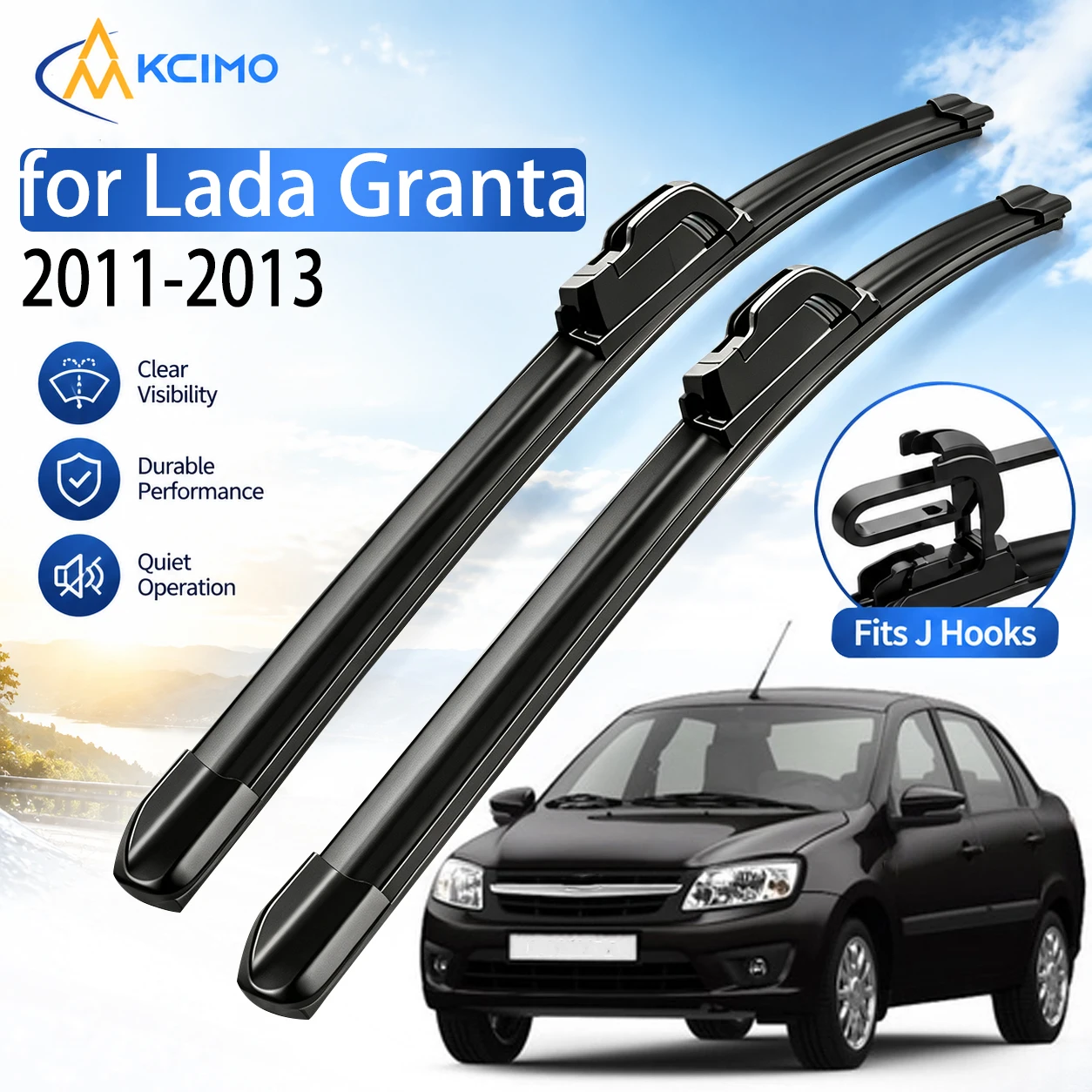 2Pcs Front Windshield Wiper Blades Kit 24