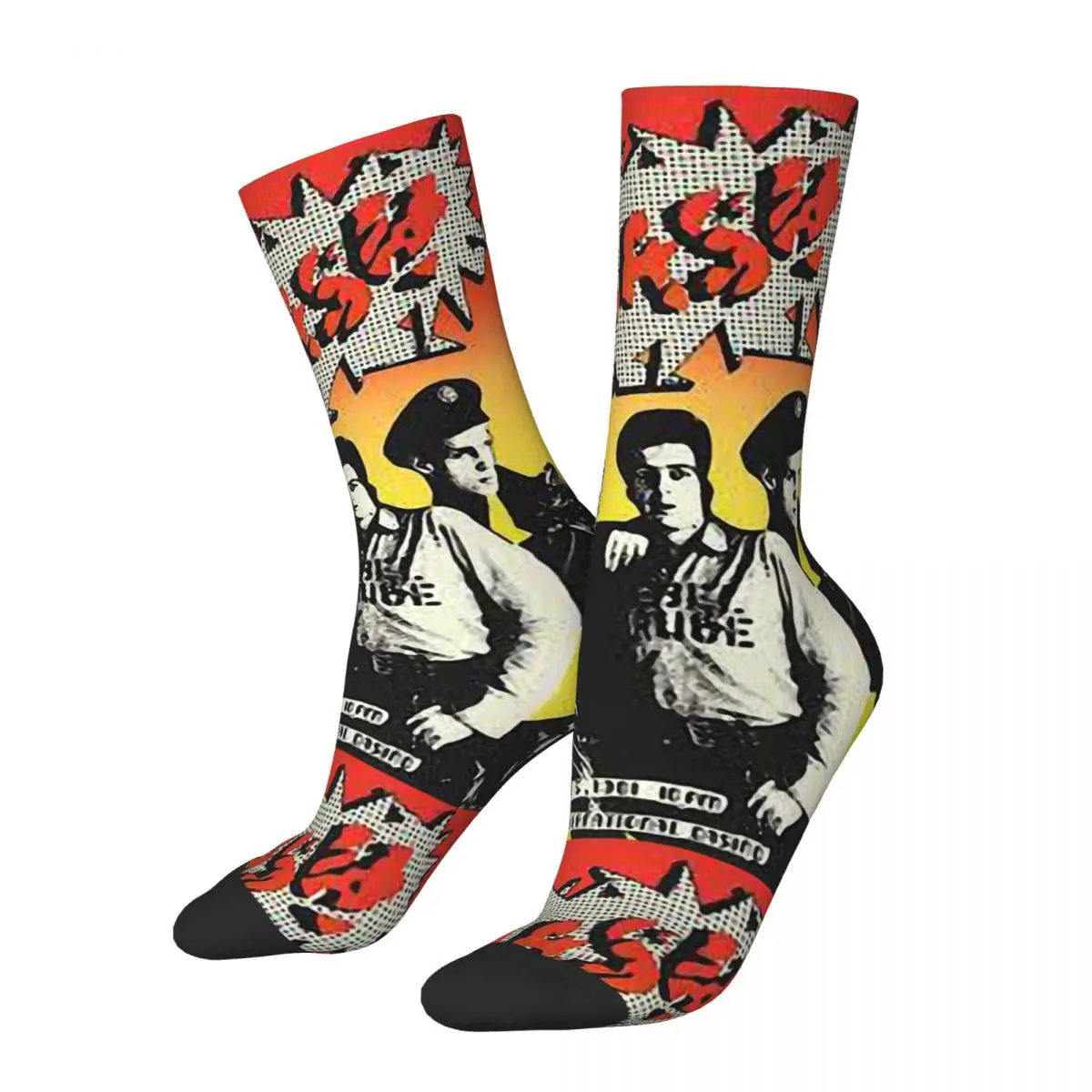 

Retro Cool Leisure The Clash Unisex Winter Socks Outdoor Happy Socks Street Style Crazy Sock