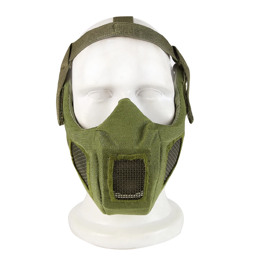 Tactical Airsoft Mask with Double Wearing Mode for Airsoft Paintball Halloween Cosplay Costume Party and Movie Prop Cs War Game