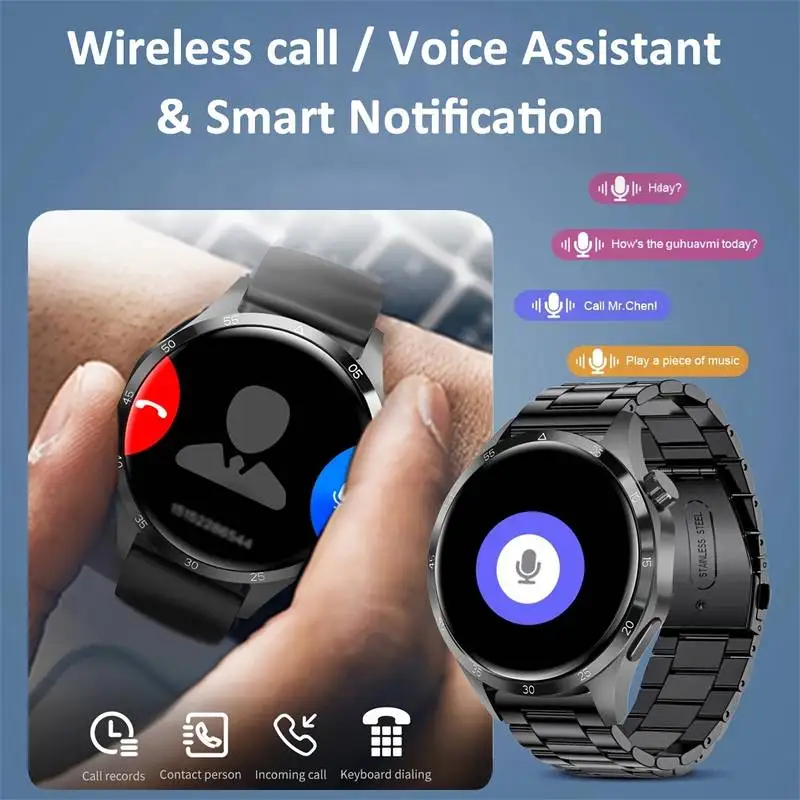 For HUAWEI WATCH5 PRO GPS NFC Smart Watch Men 360*360 AMOLED Screen Heart rate Bluetooth Call IP68 Waterproof Man Smartwatch 202