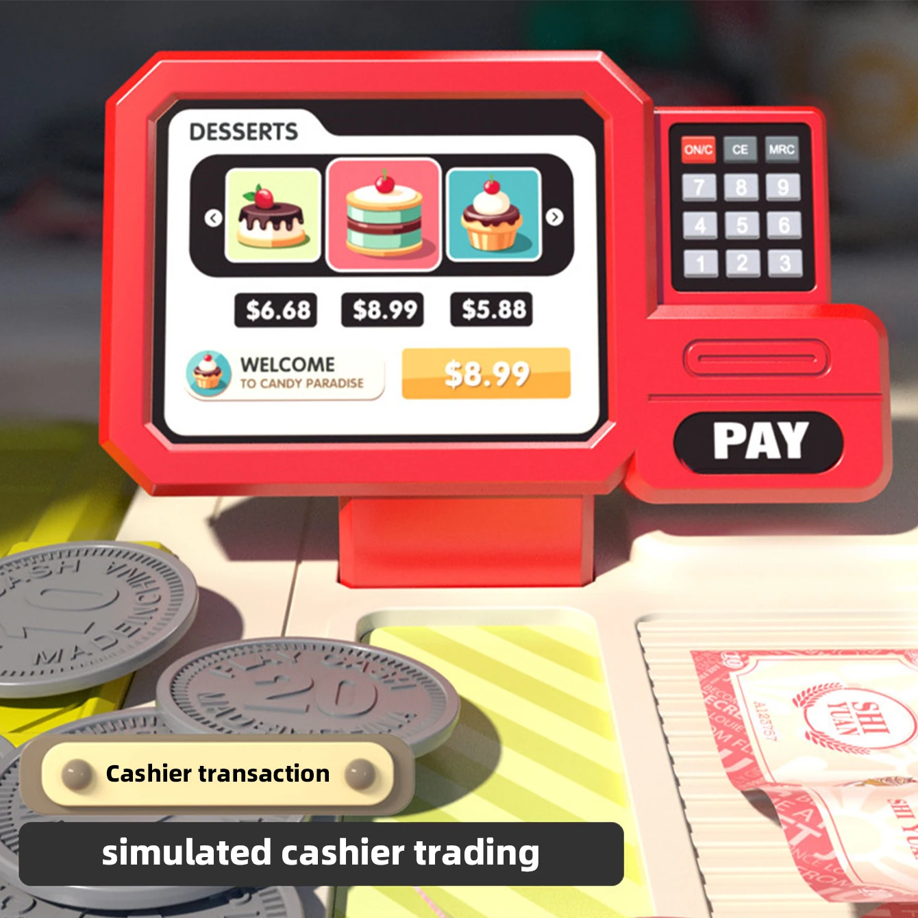 Chariot à main pour Barbecue, ensemble de jeu de cuisine pour enfants, vaisselle, Micro articles, valise à bonbons alimentaires, jouets de jeu de rôle pour enfants, nouvelle collection 2026