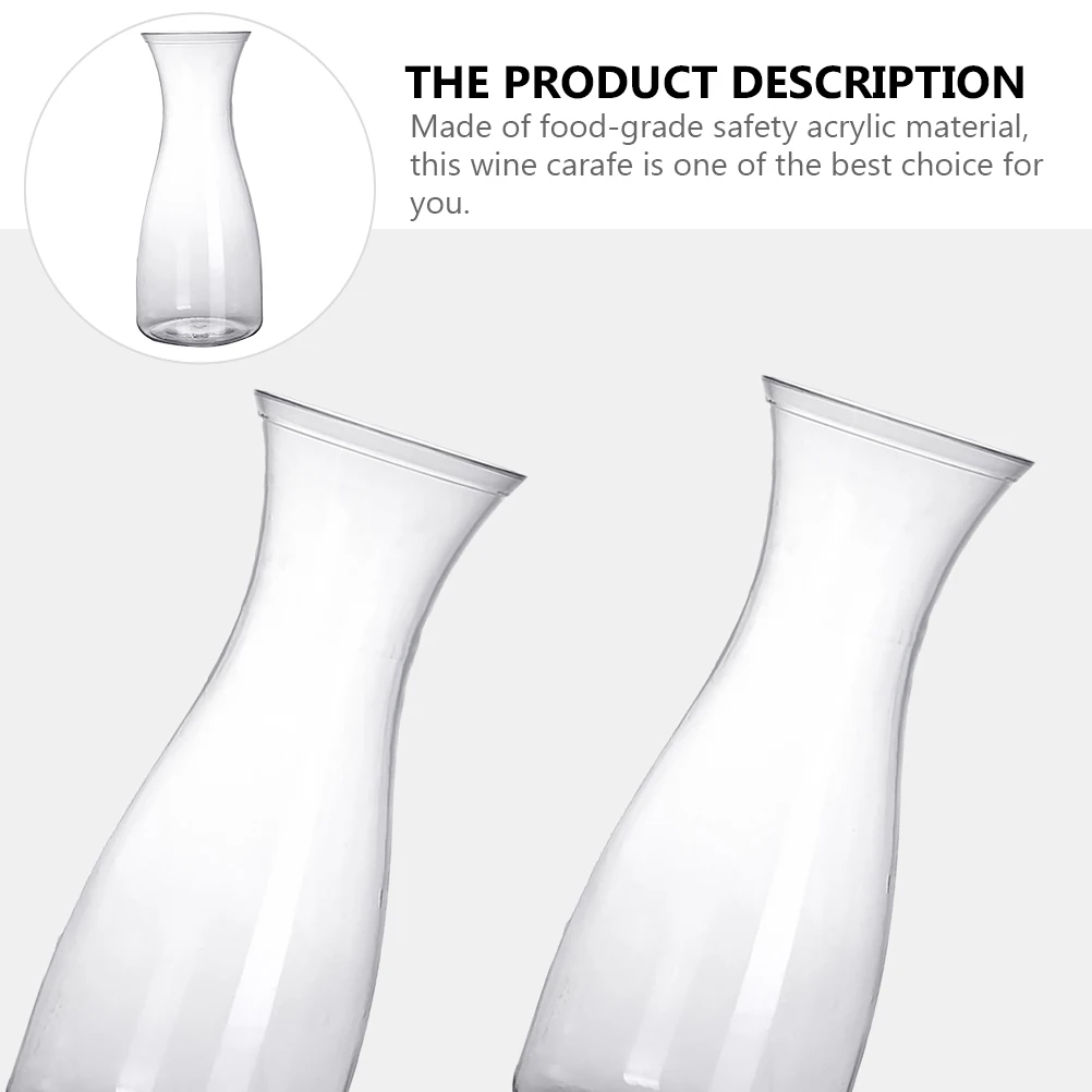 

Acrylic Carafe Transparent Drinking Pitcher Suitable Family Gatherings Friend Parties Wedding Banquets Beverages Juice Iced