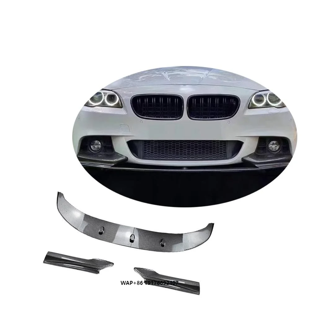 ABS Gloss Black Carbon Fiber Pattern Two-Stage Front Lip ForBMW 5 Series F10 M5 2013-2016 MP Style
