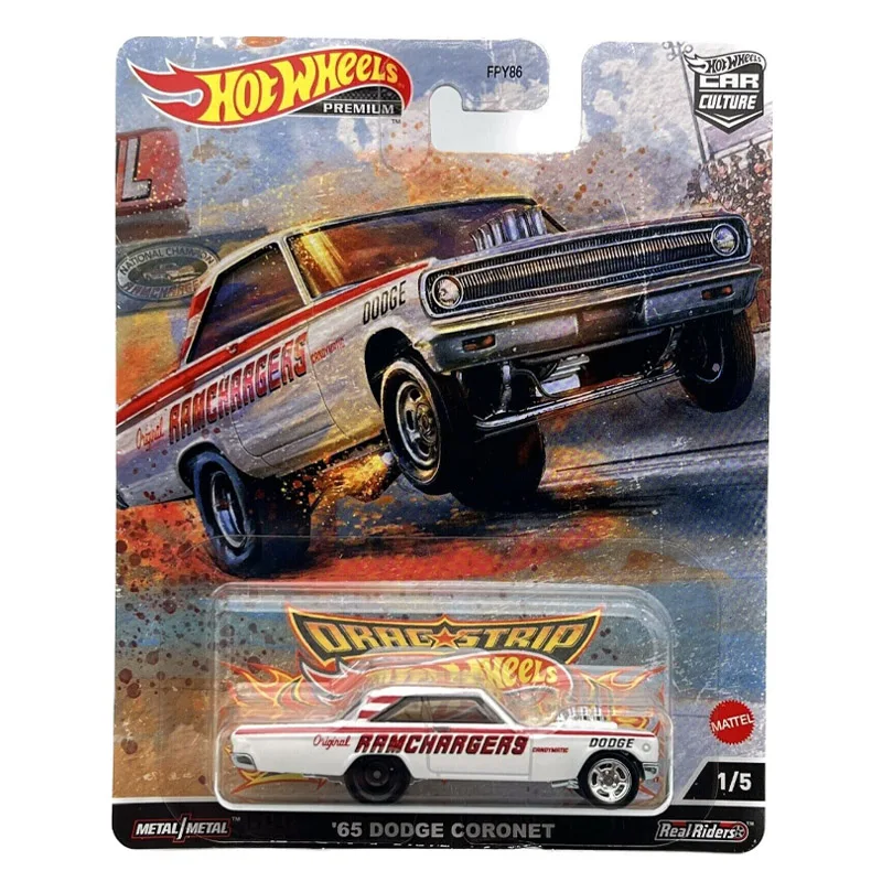 2023 Hot Wheels Premium Car Culture Dragstrip Demons Dodge Coronet Plymouth Duster Chevy Nova Gasser 33 Willys 1:64 Car Toy