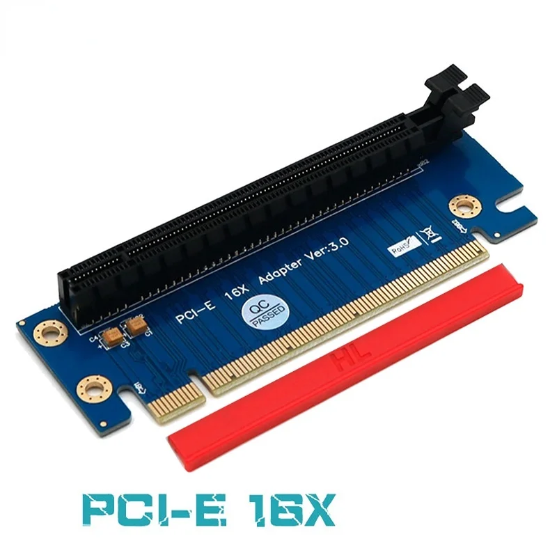 PCI Express 16x PCIe Graphics Card Pci-e Steering Card 90 Degrees Right Angle Riser Adapter