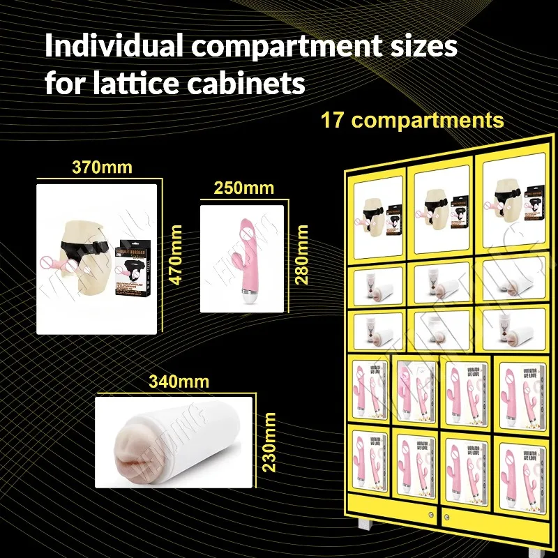 آلة بيع الخزانة التي تم التحقق من العمر لمنتجات العافية للبالغين الامتثال القانوني