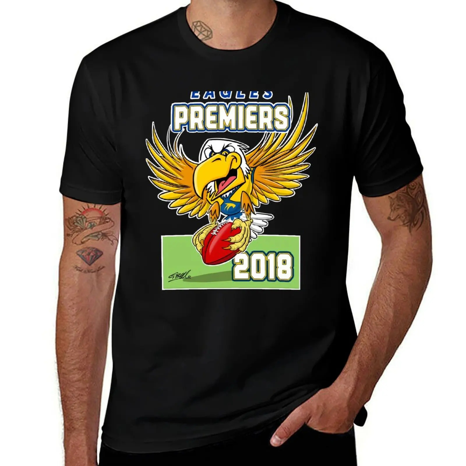 ORIGINAL Eagles Premiership Memorabilia 2018 T-Shirt Plus Size Gym Sports T-Shirt