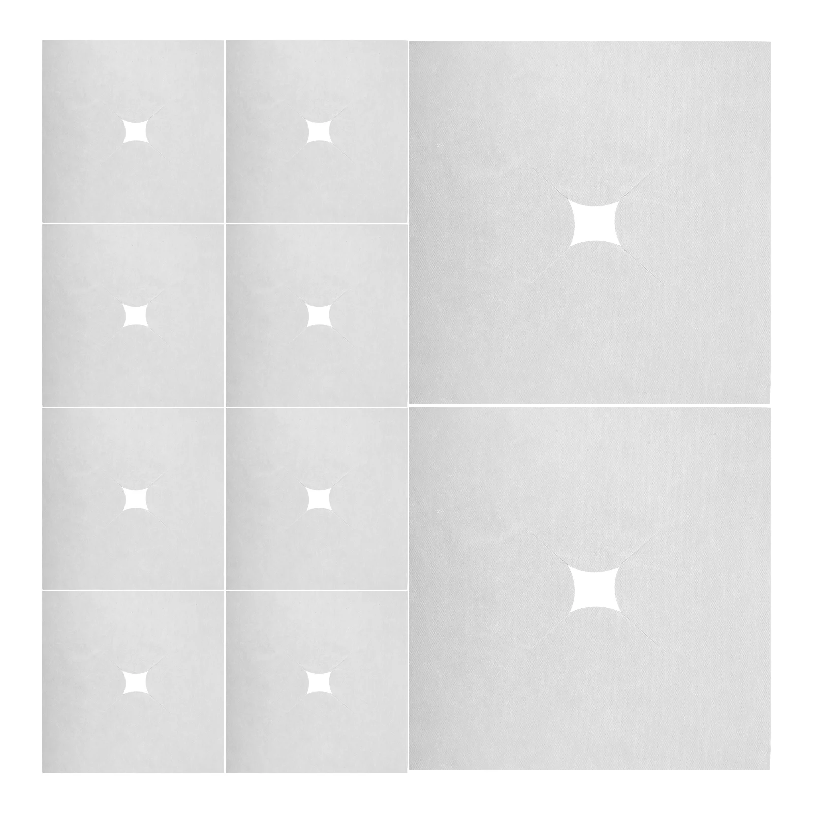 

100 Sheets Face Rest Disposable Covers Soft Microfiber Massage Table Face Hole Pads Salon Spa Massage Accessories Breathable