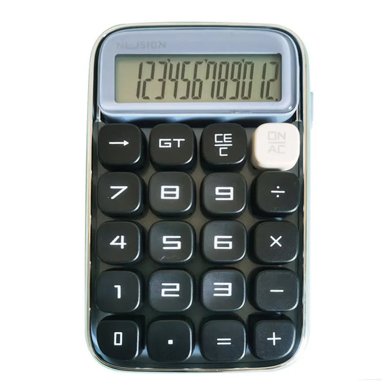 Luxmoc Mechanical Key Calculator High-End 12 Bit Student Desktop Business Financial Office Accountor Dedicated Calculator