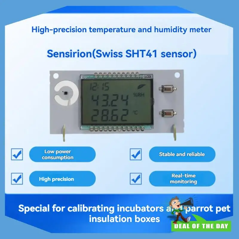 24-Hour Delivery LILYTECH ZL-7800A For Parrot Hatching& Pharmacy Incubator Digital Thermometer Hygrometer Accurate Monitoring Ca