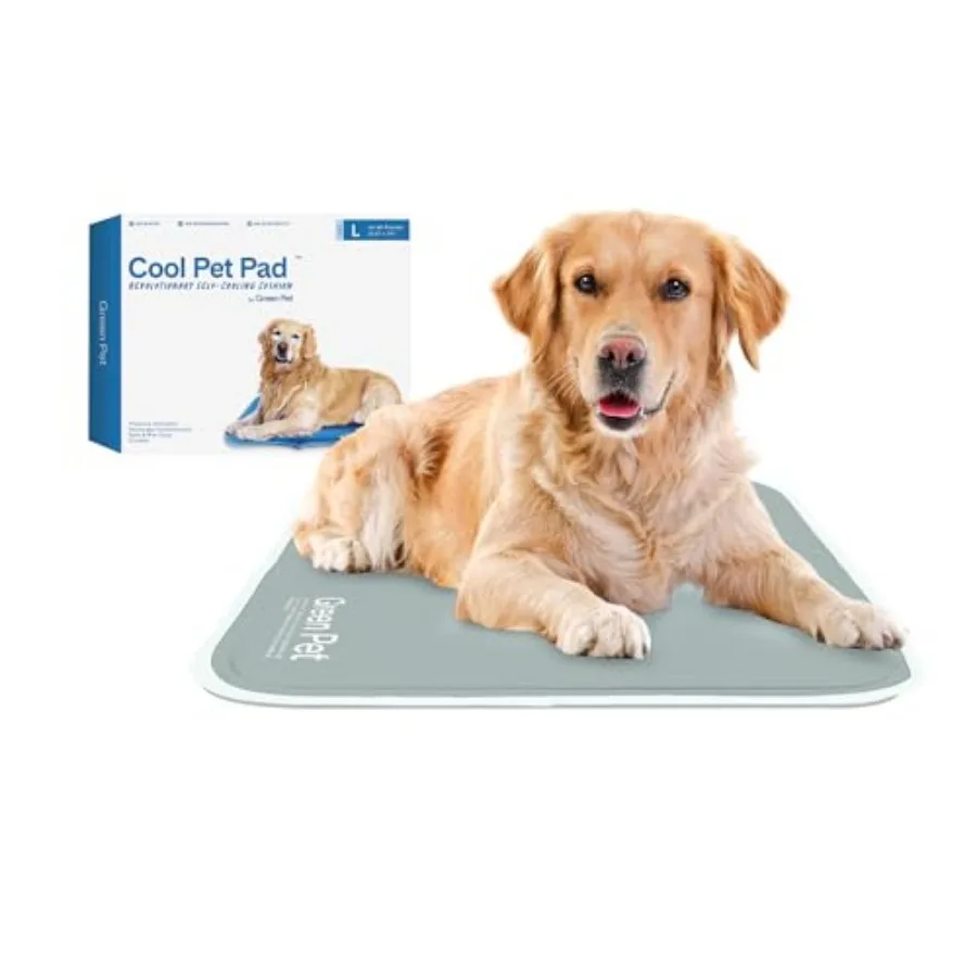 Cool Pet Pad  Self-Cooling, Pressure Activated Mat for Dogs and Cats from 46-80 lbs - Non-Toxic Gel, No Water Needed