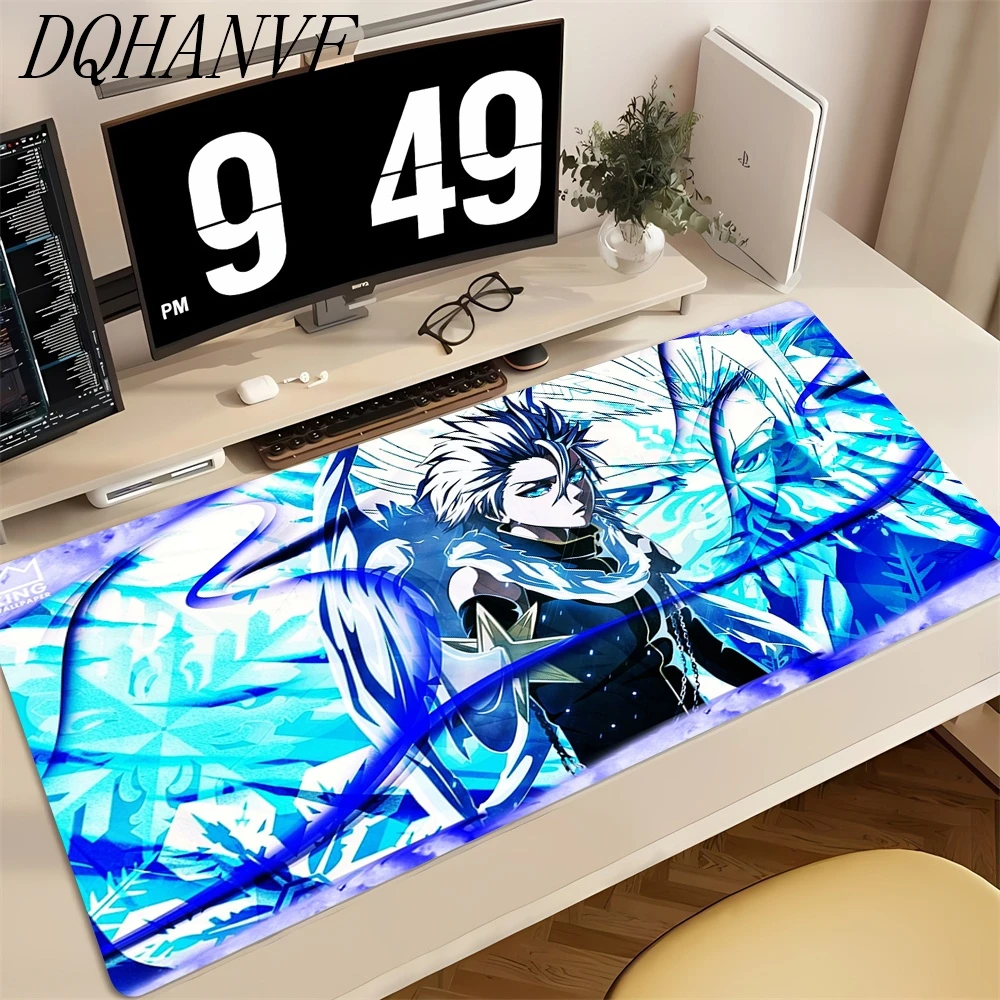 BLEACH Tappetino per mouse Tappetino da scrivania Tappetino per mouse anime antiscivolo in gomma naturale di grandi dimensioni con bordo di bloccaggio Tastiera ergonomica per ufficio domestico