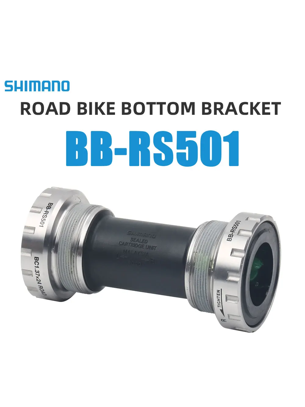 AliExpress Shimano BB RS501 Road Bike Bottom Bracket BSA 68/70mm Speed Bicycle Central Movement Hollowtech Lower Support 24mm Holder