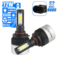 NIGHTEYE 9005/HB3 9006/HB4 Car led Headlight Fog Light Head Lamps Bulb Bulbs Auto LED 72W 9000LM 6500K 9-32V