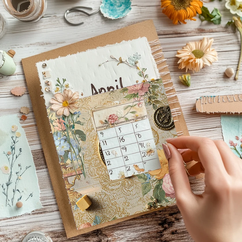 Set Kertas Scrapbook 6x6 inci (36 Lembar): Pola Cat Air Floral untuk Scrapbooking, Origami & Dekorasi Planner – Perlengkapan Kreatif