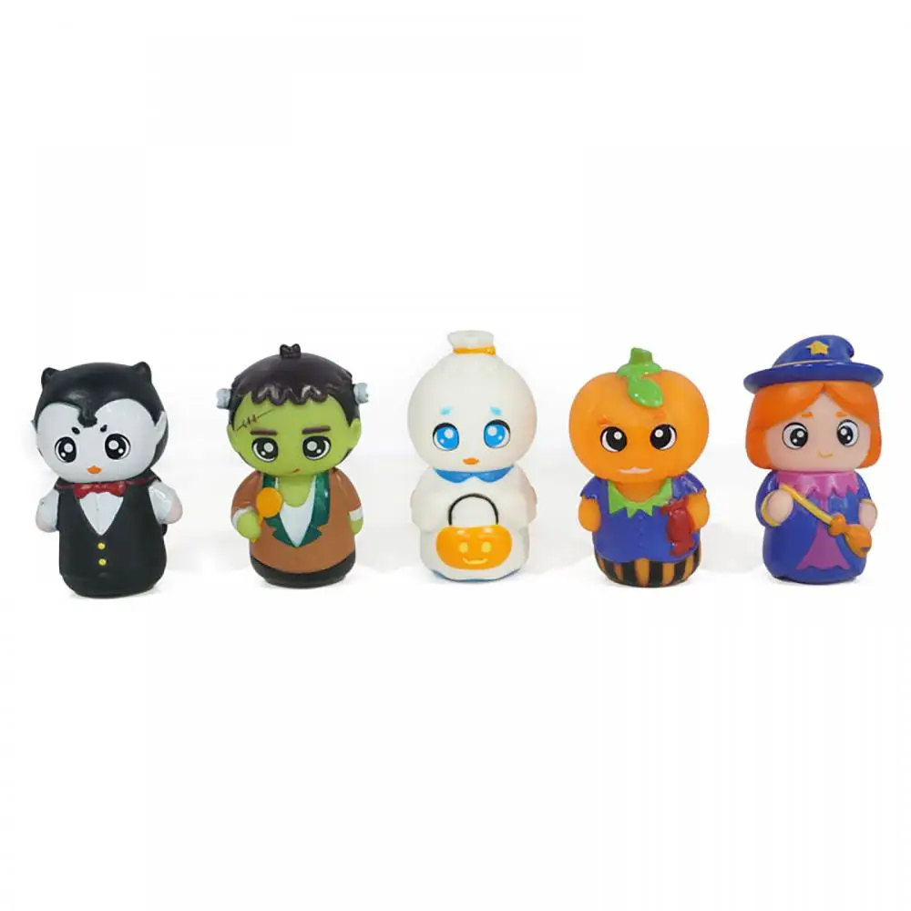 Finger puppen weiches Gummi Handpuppe Spielzeug Halloween Baby Vorschule Puppe Baby beruhigendes Spielzeug ausgestopfte Plüsch puppen Geschenke Wohnkultur