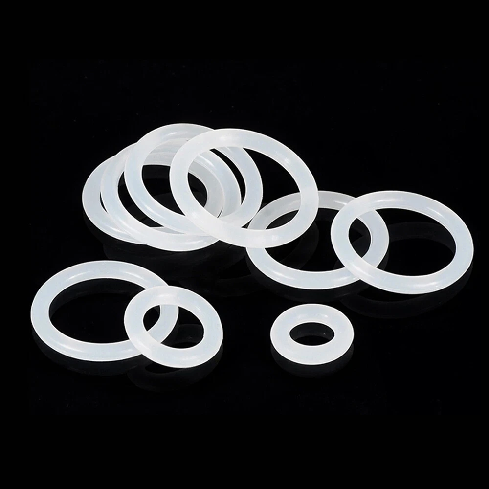 M3 M4 M5 M6 M7 M8 M9 M10 M11 M12 M13~M60 White Food Grade Silicone O Ring Gasket Waterproof Washer High Temperature Sealing Ring