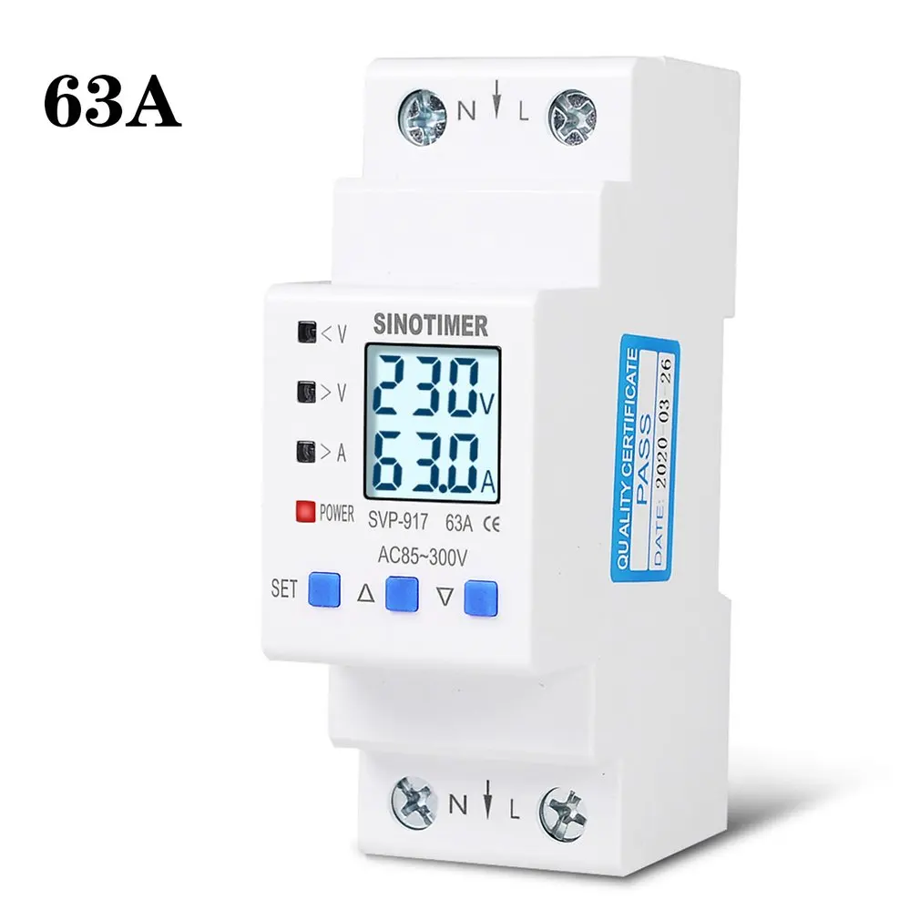 85-300V Cycle Switch Timer Adjustable Over And Under Voltage Protective Energy Meter Delay Control Over Current Protection Hot