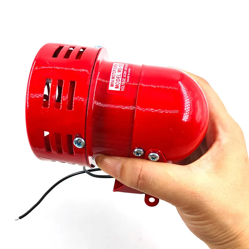 Mini Motor siren MS-190 12V 24V 220V Automotive Air Raid Siren Horn Car Truck Motor Driven Alarm small motor buzzer