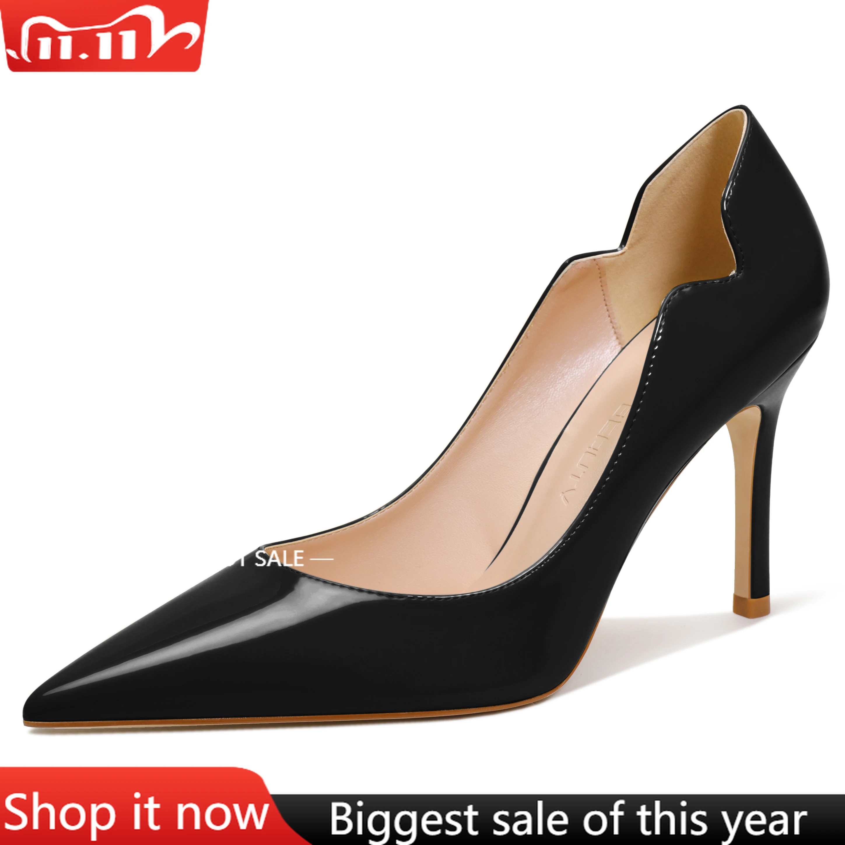 

【Measure your feet length before order】Elegant Luxry Designer Woman Pumps Sexy Fashion Thin High Heel Lady Party Shoe 34-CHC-33