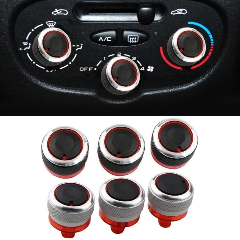 

3pcs/Pack Automobiles Climate Control Knobs Fan Speed Adjuster Button For 206 207 Efficient Car Temperature Management