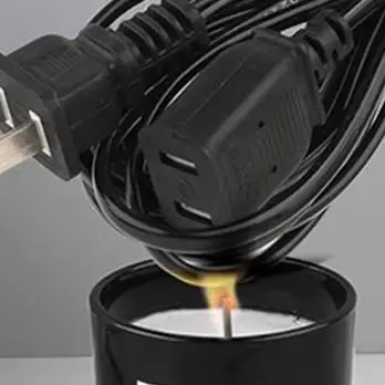 AC Power Cord White Black Red Line With ON/OFF Switch Button Cables Wire Two-pin Plug Cable Extension Cords Adapter