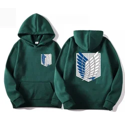 Attack on Titan Sweatshirts Japanese Anime Shingeki No Kyojin Hoodies Titans Attack Eren Yeager Clothes Manga
