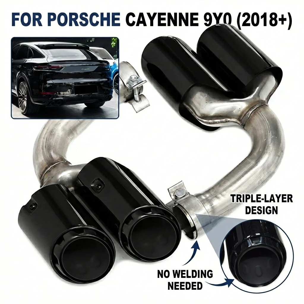 ポルシェ カイエン 9Y0 2018-2024用 アップグレード版 クワッド