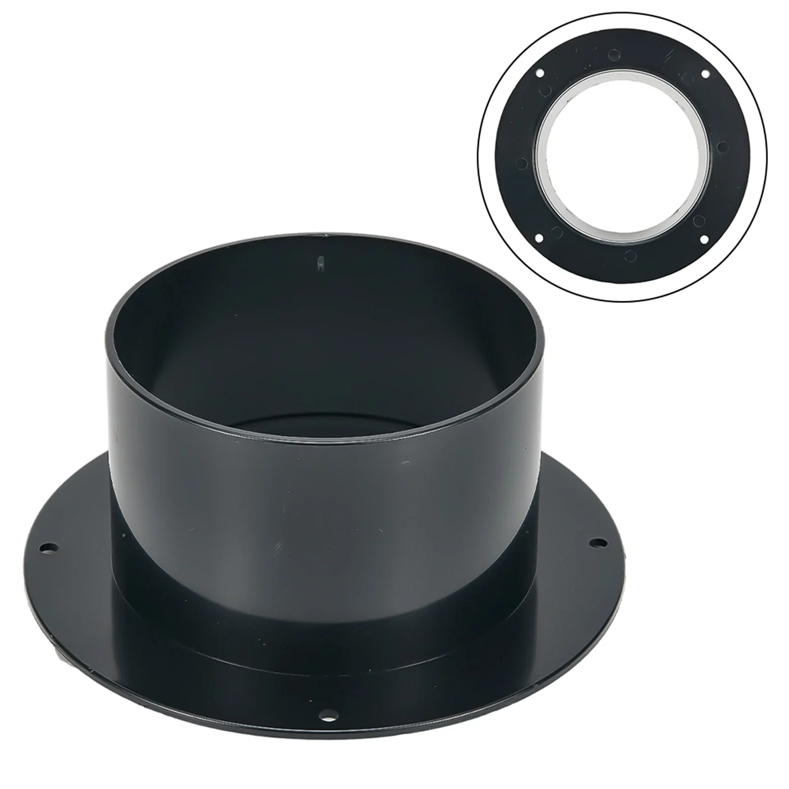 Conector de duto de ventilação de ar de 4/5/6 polegadas ABS Conectores de tubo de escape de flange de ventilação