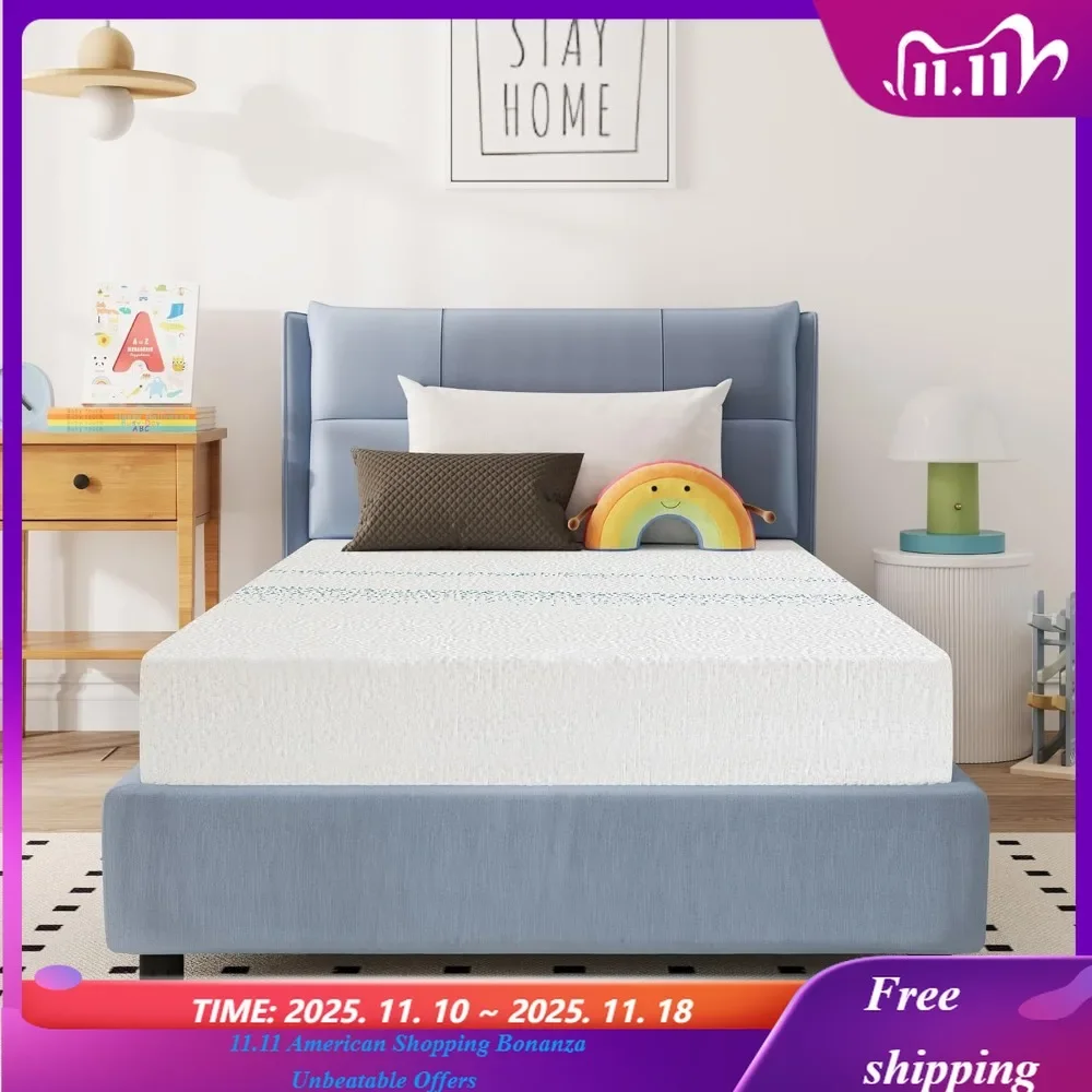 

Cooling Gel Memory Foam Mattress Full, Charcoal Infused, Medium Firm Support, Breathable & Pressure Relief, Washable Customized