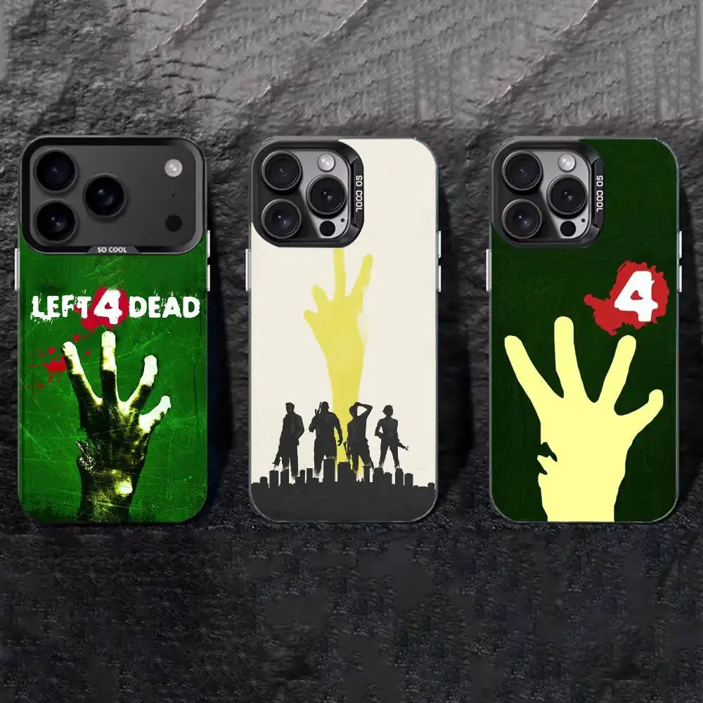 

Game K-LEFT 4 DEAD Phone Case For iPhone 17,16,15,14,13,12,11 Plus,Pro Max,XS,Colored silver phone case