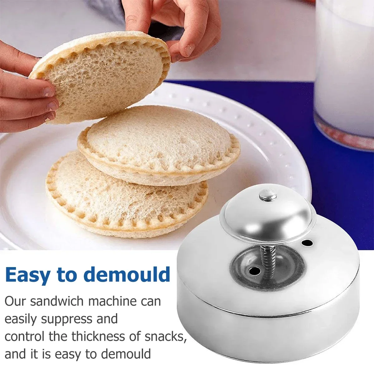 New Sandwich Sealer Maker Foodgrade 304 Stainless Steel Sandwich Cutter Sandwich Sealer And Baking Tools Pastry
