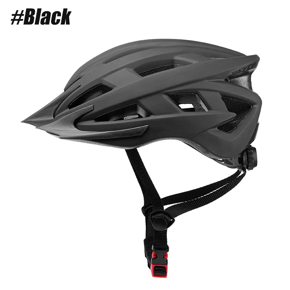 Fahrradhelm für Erwachsene Männer Frauen mit verkürzter Passform 58–62 cm, leicht mit verstellbarer Seite und Kinnriemen, Fahrradzubehör