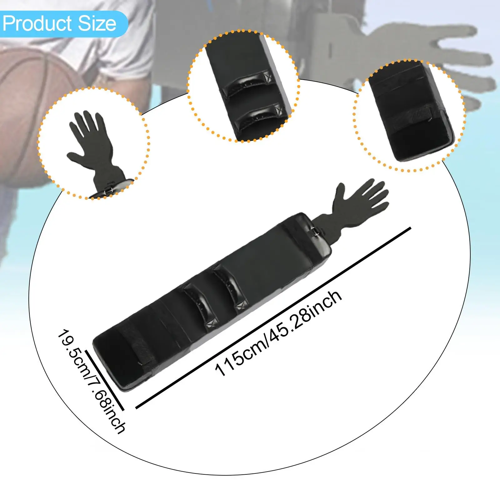 Gepolsterter Blocking-Schutz, Sport-Trainingsgerät, wasserdicht, verstellbar, gepolsterte Block- und Sparring-Trainingsunterlage, für Basketball MMA