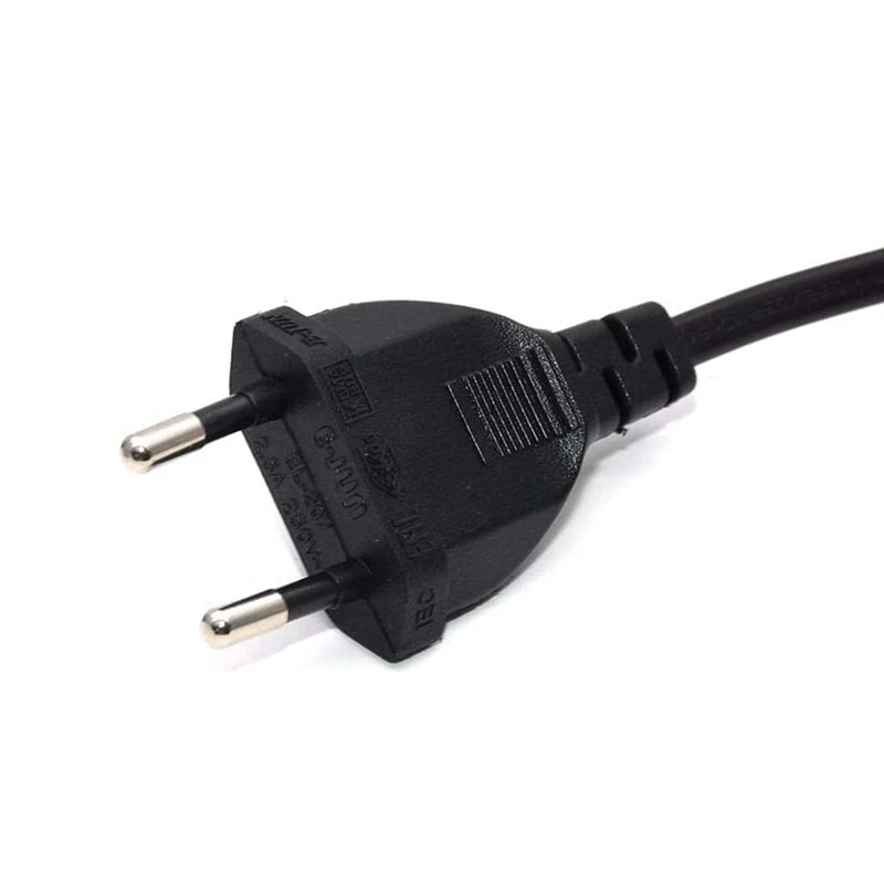 European EU 2 Prong Male To Female Power Extension Cord Cable For PC Computer PDU UPS