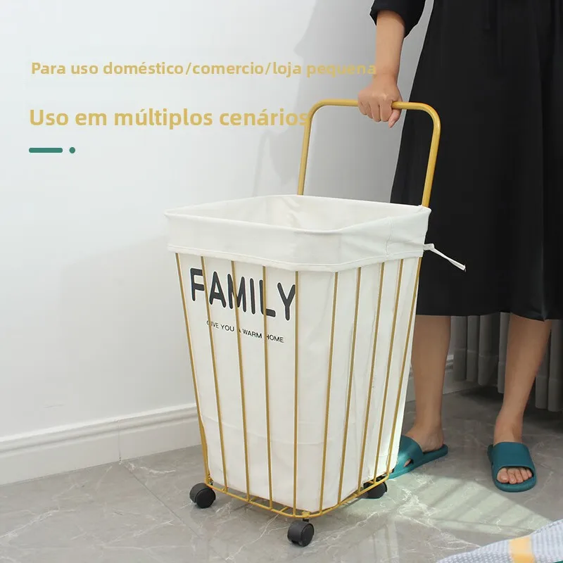 new-metal-storage-shopping-cart-with-wheels-for-home-use-baby-snack-shopping-cart-vegetable-buying-cart-portable-grocery-cart