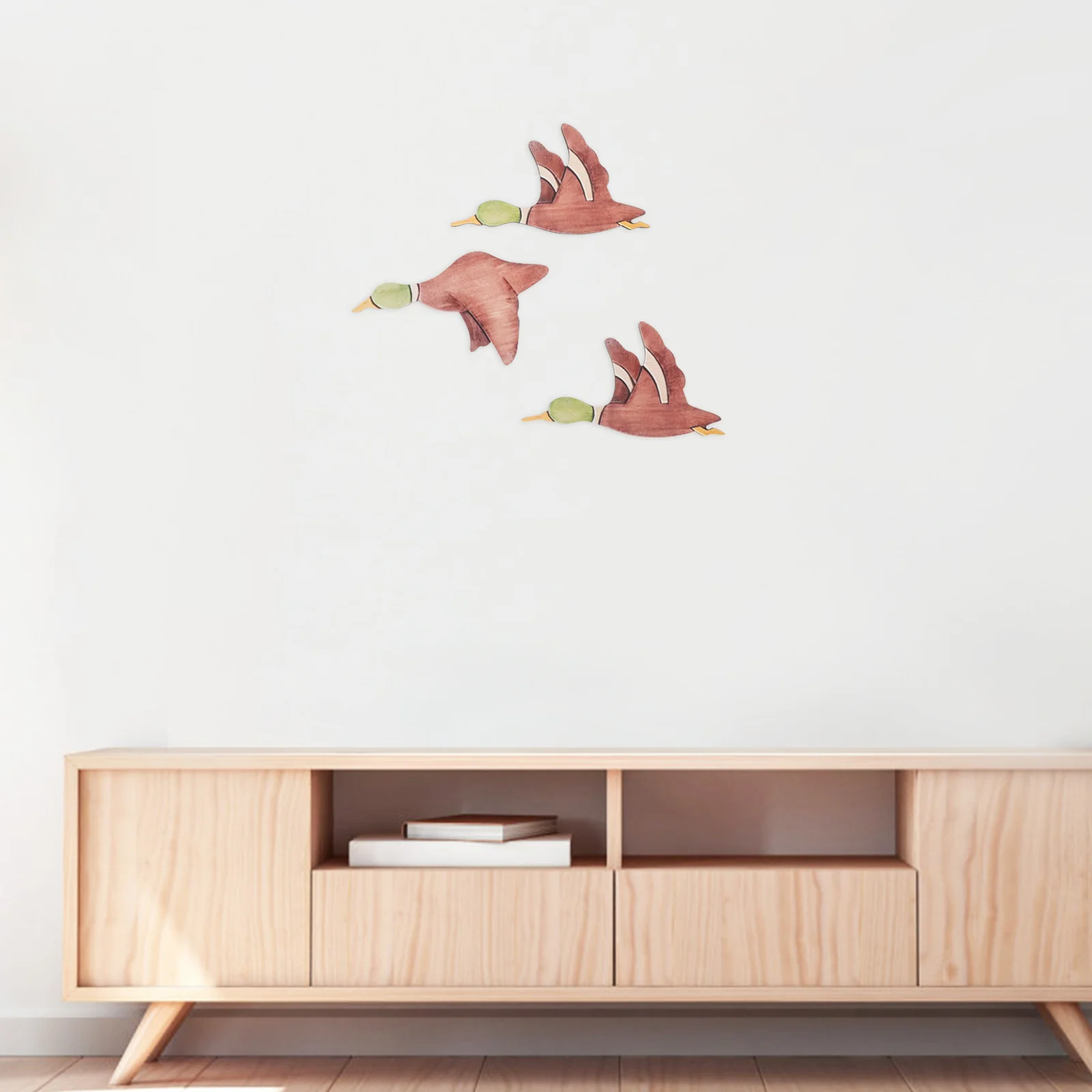 

3Pcs Wall Decor Decorations Rustic Wood Flying Bird Sculpture Set for Living Room Home Office Indoor Ornament Artistic Hanging