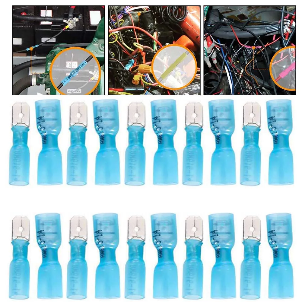 Electrical Projects Boat Repairs AWG 16-14 Connectors Electrical Butt Connectors Easy Installation Marine Applications