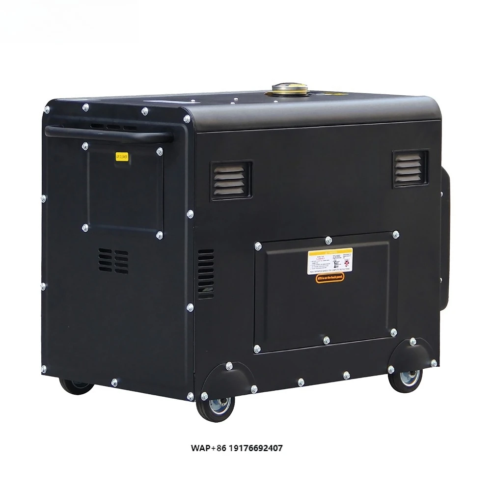 Silent ‘Diesel Generator 7.5kva for Home Use ATS Options 50/60Hz Frequency 240V/230V Rated Voltage for Power Outages Emergencies