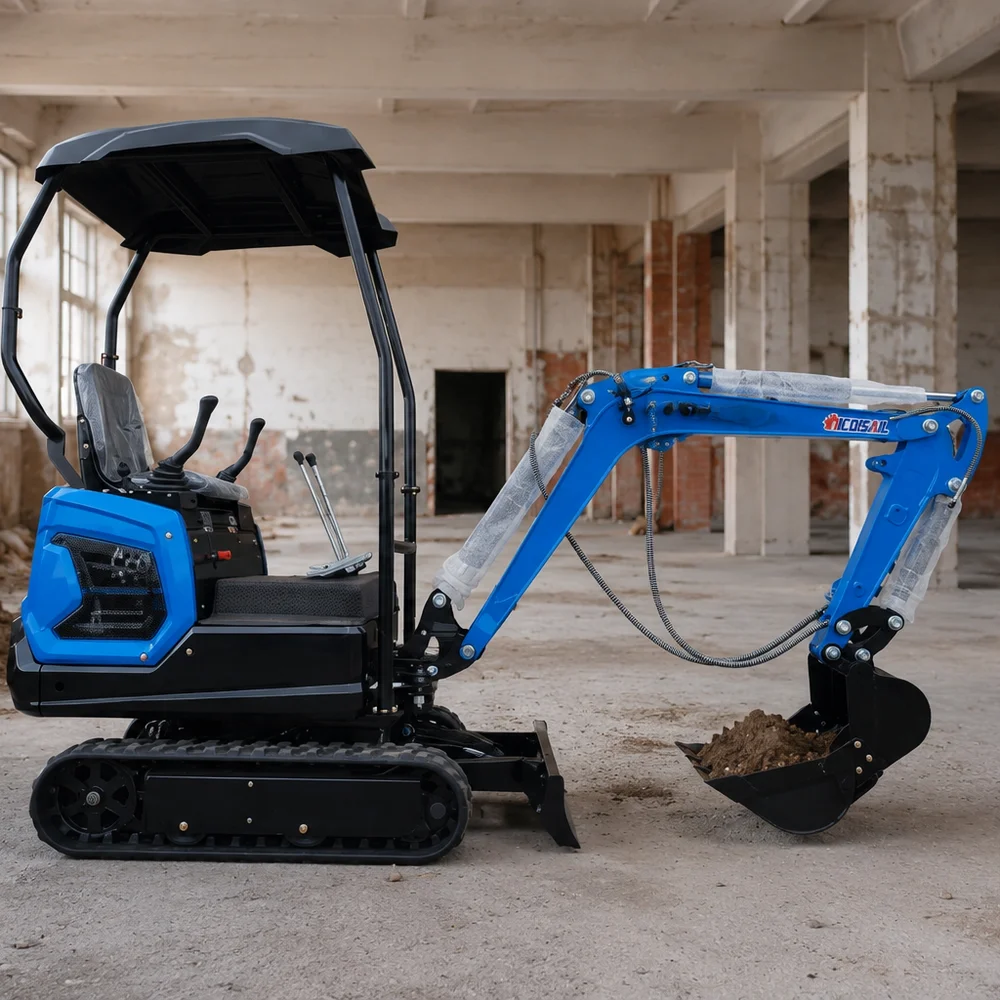 Poland Stock Compact Excavator 1150kg 1651mm Digging Depth Mini Digger for Construction Farm Garden and Utility Work