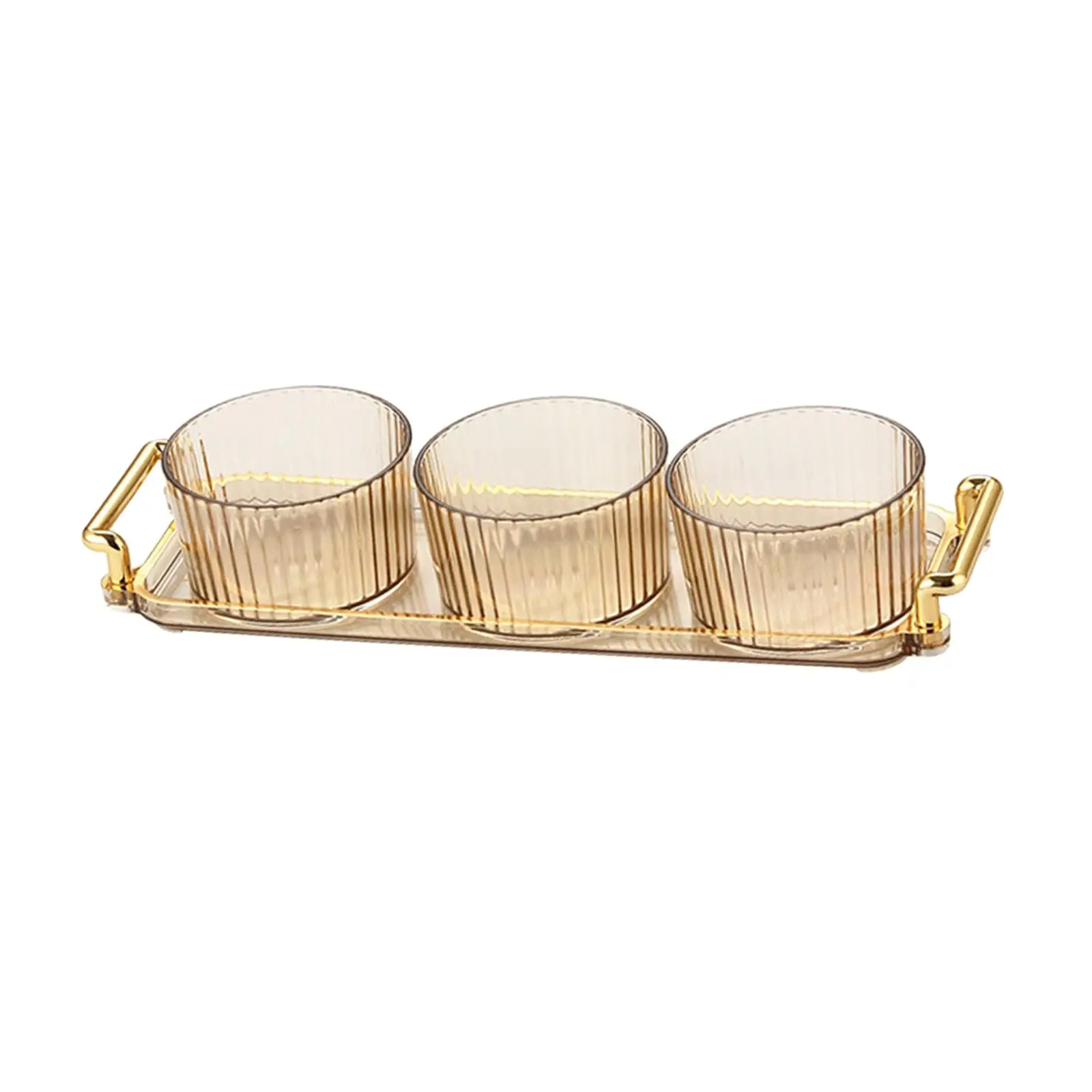 Divided Serving Platter Dried Fruit Plate Nuts Tray with Tray Serving Bowls