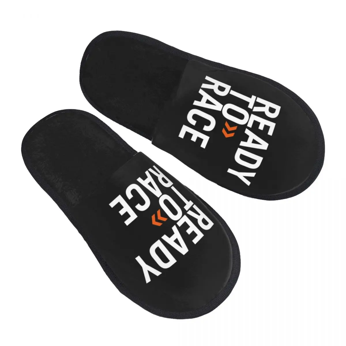 Custom Ready To Race Guest Slippers for Bathroom Women Racing Sport Motorcycle Rider House Slipper