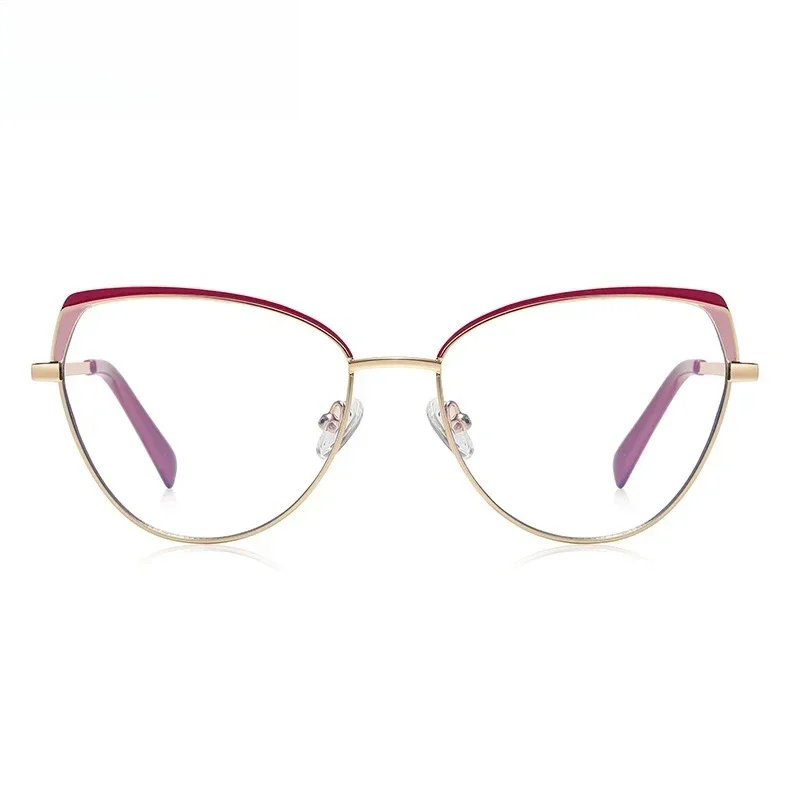 

Ollymurs Fashion Cat Eye Design Anti-Blue Light Glasses Glasses Progressive Women's Photochromic Customizable Prescription Glass