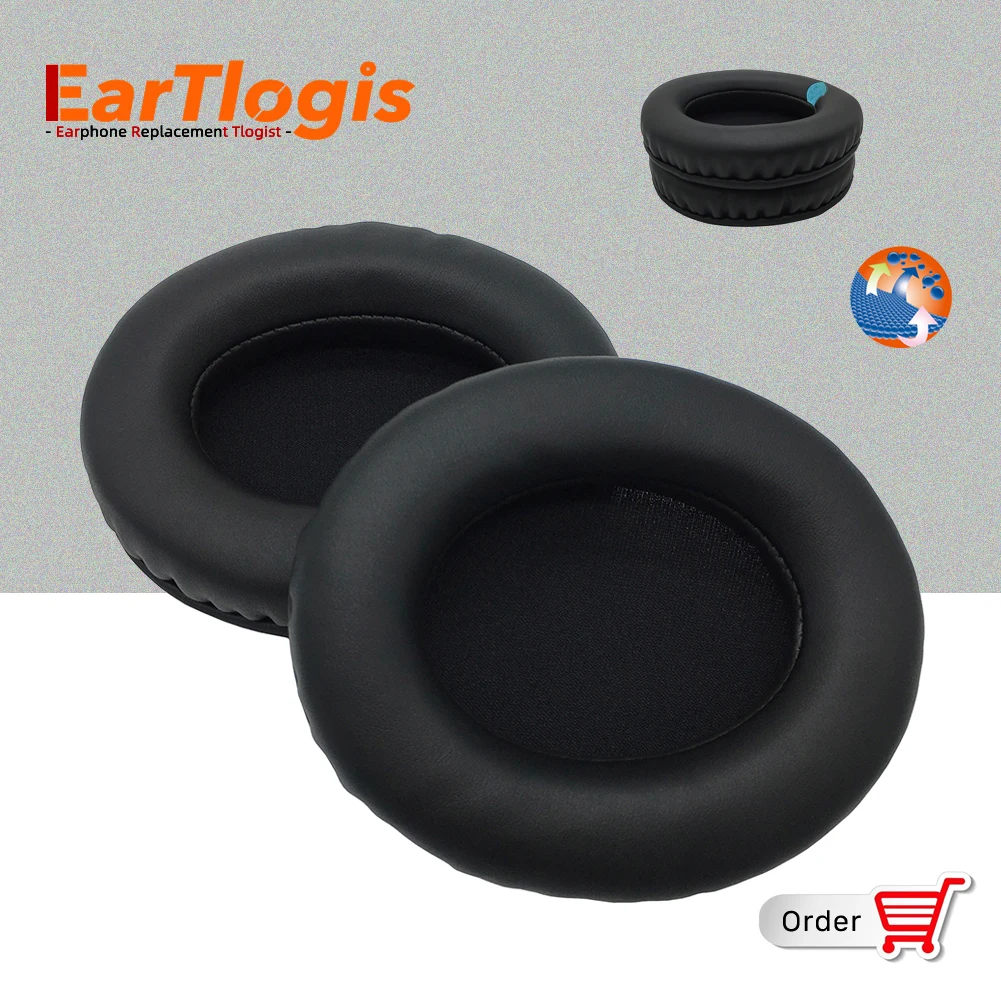 

EarTlogis Replacement EarPads for Sony MDR Z1000 7520 ZX700 ZX500 ZX701 Headset Parts Earmuff Cover Cushion Cups pillow