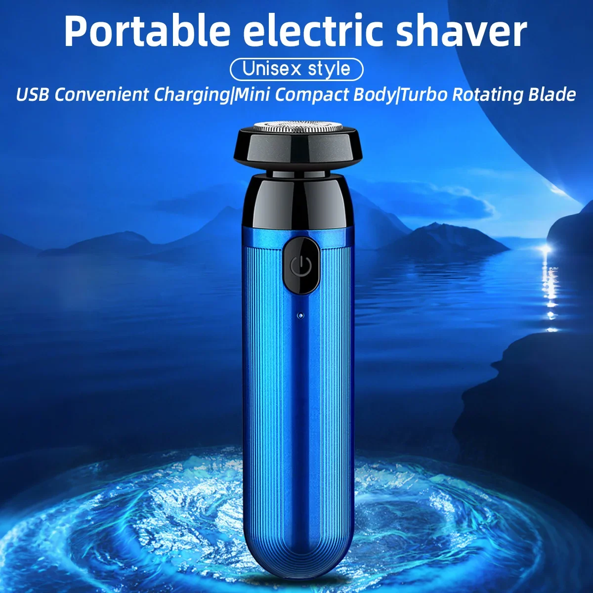 Low Frequency High Speed Mini Electric Shaver Rechargeable Portable One-Step Disassembly Easy Cleaning Efficient Fast Shaving